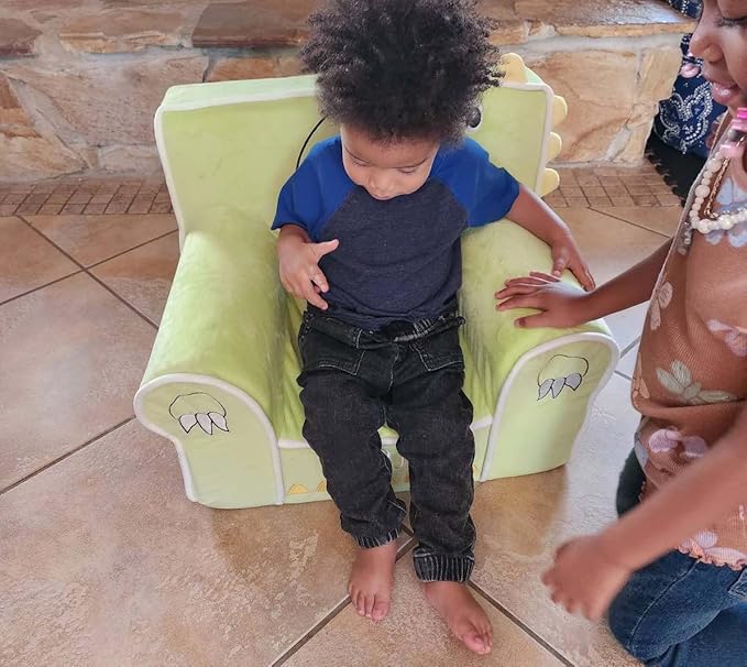 DIBSIES Personalized Creative Wonders Toddler Chair - Ages 1.5 to 4 Years Old (Dinosaur)