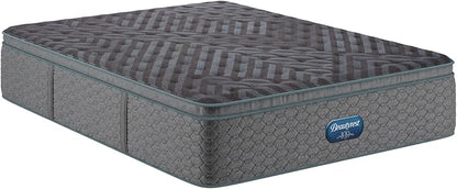 Beautyrest Days End Medium Firm Pillow Top 14.75" Mattress - Queen - Cooling Tech, Supportive Durable Pocketed Coils, Pressure Relief, Motion Separation; 100 Night Sleep Trial and 10 Year Warranty
