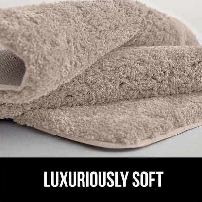 GORILLA GRIP Bathroom Rugs, Ultra Soft Absorbent Mat, Thick Plush Bath Rug, Machine Washable, Microfiber Quick Dry, Mats for Shower, Bathtub and Floor, Home Decor Accessories, 24x17, Beige