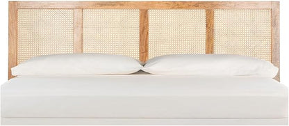 SAFAVIEH Home Collection Vienna Natural Cane King Headboard Platform