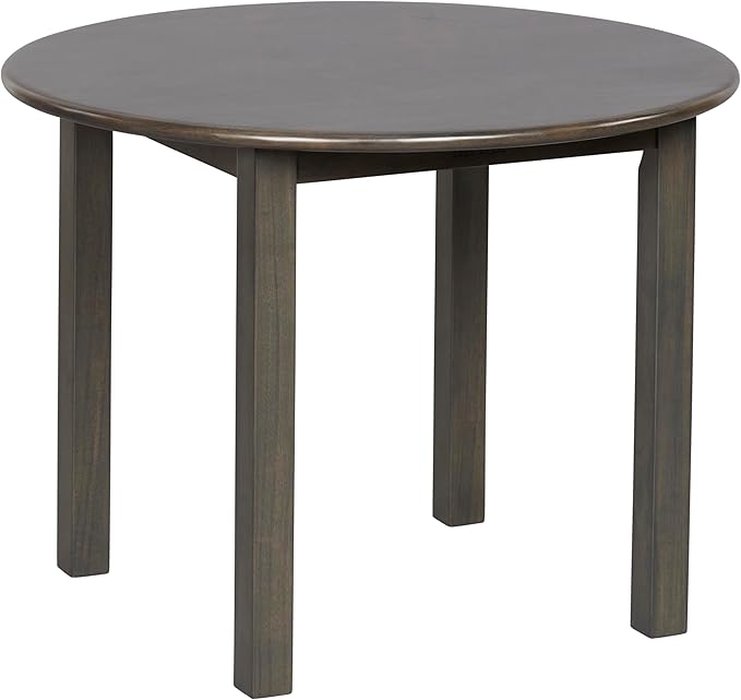 ECR4Kids 30in D Round Hardwood Table with 22in Legs, Kids Furniture, Grey Wash