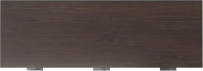 SIMPLIHOME Hollander Desk - 72-Inch Wide Solid Wood Writing Desk in Warm Walnut Brown, Contemporary Modern Home Office Computer Table for Study with 2 Drawers and Flip-Down Keyboard Tray