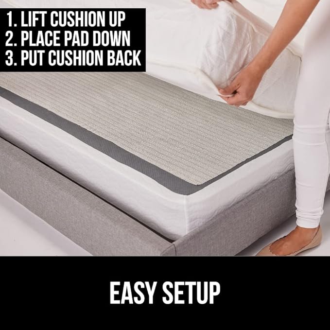 GORILLA GRIP Original Armchair Slide Stopper and Gripper, Keep Chairs and Topper Pad from Sliding for Sofa, Couch, Chair Cushion, Mattresses, Easy Trim Slip Resistant, Grips Helps Stop Slipping