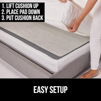 GORILLA GRIP Non Slip Couch Gripper, Prevents Couches from Sliding and Holds Bed in Place, Pad Grips Beds, Sofa, Mattresses, Chair Cushions and Helps Keep Topper from Slipping, Easy Trim Pads