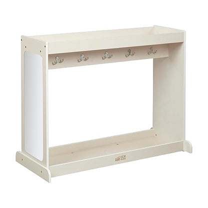 ECR4Kids Streamline Dress-Up Island, Costume Organizer, White Wash