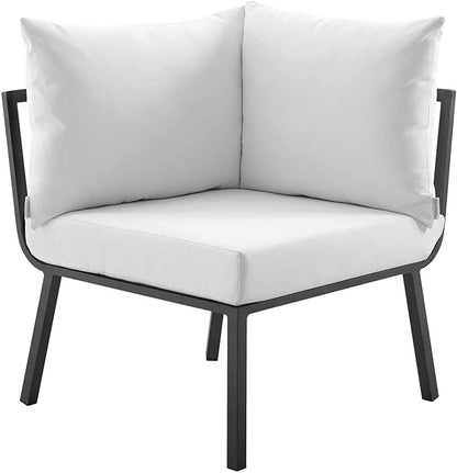 Modway Riverside Outdoor Furniture, 4-Piece Set, Gray White