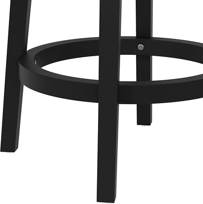 Hillsdale Clarion Wood Counter Height Swivel Stool, Black