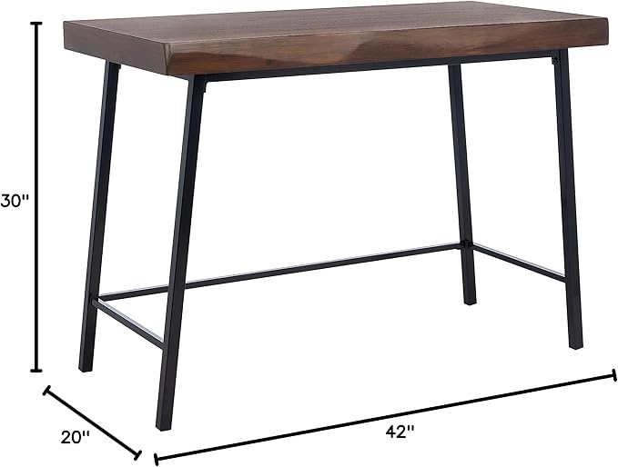 SAFAVIEH Home Collection Bernhart Walnut/Black Desk