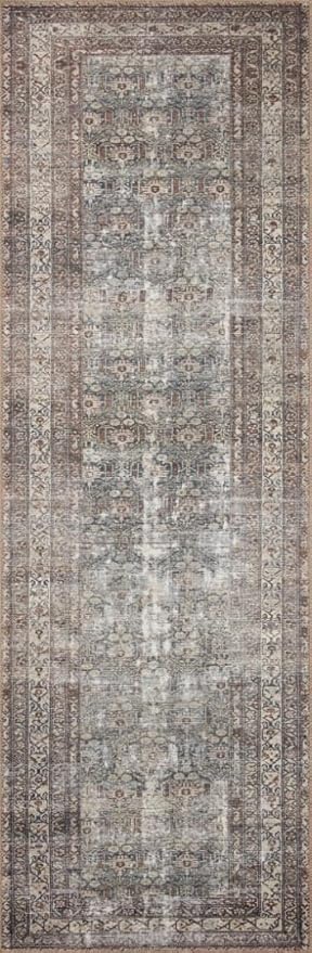 Loloi Amber Lewis Georgie Collection GER-10 Moss/Bark 5'-0" x 7'-6", .19" Pile Height, Area Rug