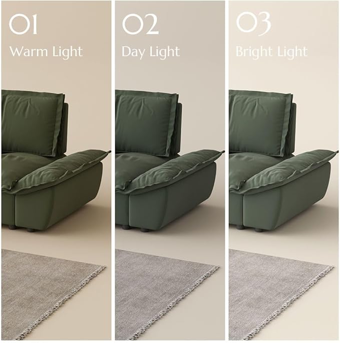 POVISON Oversized Modular Sectional Sailboat Sofa for Living Room with Adjustable Backrest Sectional Couches Large Deep Sofa Set 3 Seats Big Comfy Cloud Couch for House Office