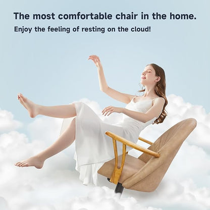 Chromcraft Set of 4 Caster Swivel Tilt Dining Chairs, PU Leather Chairs with Soft Wheels, Ultra Comfy Sturdy Kitchen Room Chairs, Rolling Chair on Wheels for Home (Ivanhoe NPL Nude)