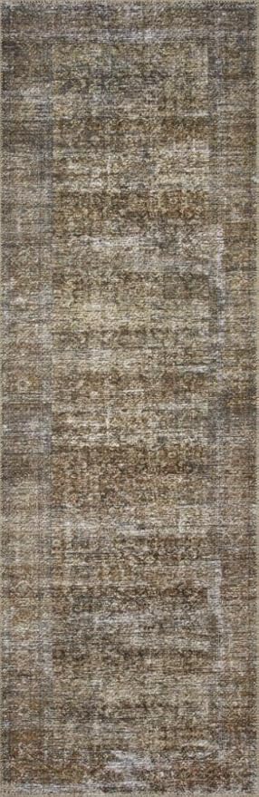 Loloi Amber Lewis Billie Collection, Tobacco & Rust 2'-3" x 3'-9" Area Rug – Antique & Distressed Accent Rugs for Living Room, Bedroom, Entryway & Hallway, No Shed High Traffic Area Home Decor Rug