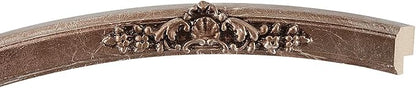 OVALCREST Oval Beveled Wall Mirror for Home Decor - Athena Style - Champagne Silver - 26" x 22" Outside Dimensions