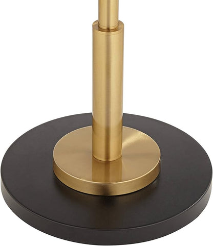 Possini Euro Design Summit Light Blaster Modern Torchiere Floor Lamp 71" Tall Warm Gold Metal Frosted White Glass Shade Decor for Living Room Reading Bedroom Bedside Office Family House Home