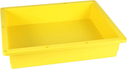 Ready For Tile Waterproof Leak Proof 16" x 20" Bathroom Recessed Shower Niche - Single Bathroom Shelf Organizer Storage For Shampoo & Toiletry Storage - Flush Mount Installation Yellow