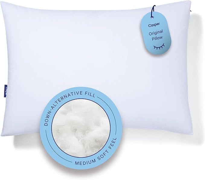 Casper Sleep Original Pillow for Sleeping, King, White