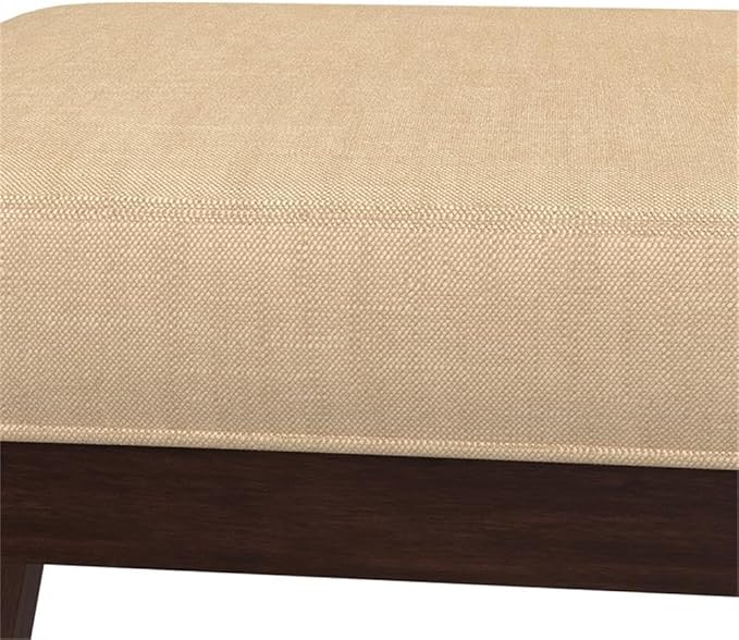 Hillsdale Morgan Upholstered Backless Vanity Stool for Make up Room or Bathroom, Espresso