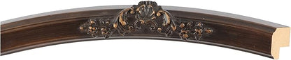 OVALCREST Oval Beveled Wall Mirror for Home Decor - Athena Style - Rubbed Bronze - 26" x 20" Outside Dimensions