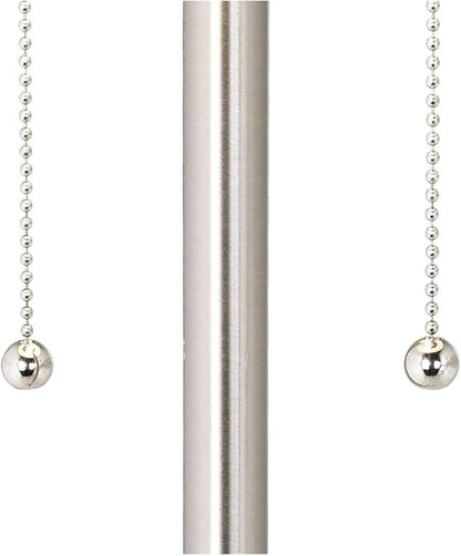 Possini Euro Design Simplicity Modern Minimalist Floor Standing Lamp 59" Tall Brushed Nickel Silver Metal Off White Tapered Drum Shade Decor for Living Room Reading House Bedroom Home