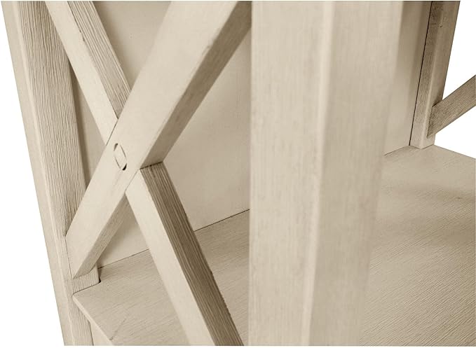 Signature Design by Ashley Bolanburg Cottage Chic Display Cabinet or Bookcase, Antique White
