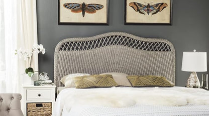 Safavieh Home Collection Sephina Antique Grey Rattan Headboard (Queen)
