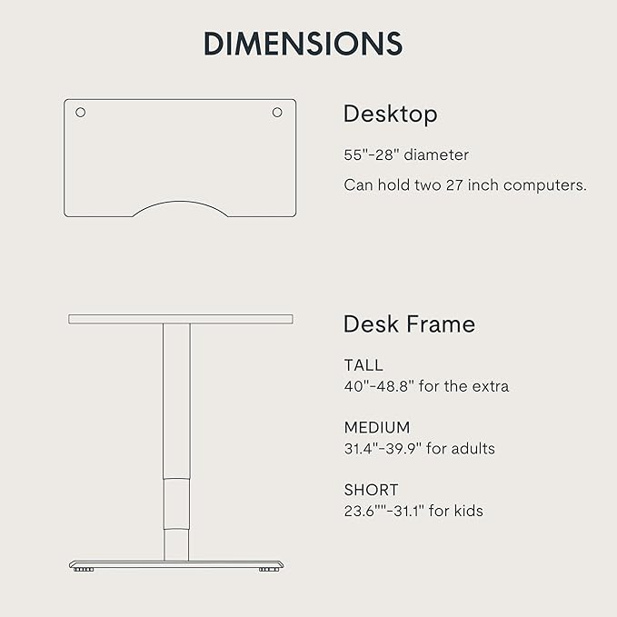 FLEXISPOT E6 MAX Bamboo 55x28 Inch Dual Motor 3-Stage Heavy Duty Standing Desk, 330lbs Weight Capacity, Height Adjustable Desk w/Cable Management & Wheels (Solid Bamboo Curved Desktop + White Frame)
