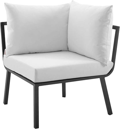 Modway Riverside Outdoor Furniture, 3-Piece Set, Gray White