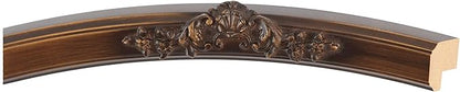 OVALCREST Oval Beveled Wall Mirror for Home Decor - Athena Style - Sunset Gold - 18" x 14" Outside Dimensions