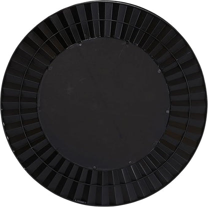 Household Essentials Round Decorative Sunburst Wall Mirror, Bronze