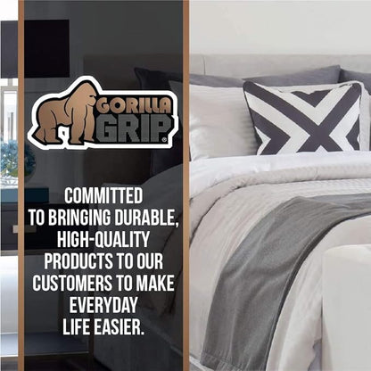 GORILLA GRIP Original Mattress Slide Stopper and Gripper, King, Keep Bed and Topper Pad from Sliding for Sofa, Beds, Chair Cushion, Mattresses, Easy Trim, Slip Resistant, Grips Helps Stop Slipping