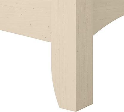 Bush Furniture Distressed Finish Options Include a Cream Colored Antique White, Pure White with Shiplap Gray, Cape Cod Gray, Vintage Black, Ash Brown, Reclaimed Pine and Driftwood Gray