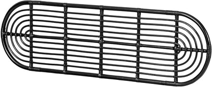 Artisanal Abode Wall-Mounted Headboard Retro Black - Elegant Woven Rattan Headboard with Minimalist Aesthetic, Organic Texture, and Effortless Installation for Full/Queen Beds - 1.5" x 1.5"