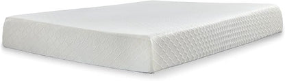Signature Design by Ashley California King Size Chime 10 Inch Medium Firm Memory Foam Mattresswith Green Tea & Charcoal Gel for Pressure Relief, Fiberglass Free, Mattress In A Box