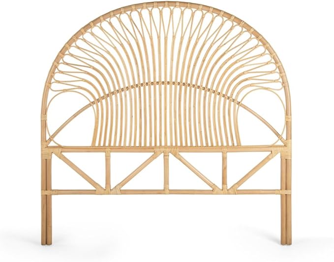 KOUBOO Rattan Loop Headboard, California King, Natural