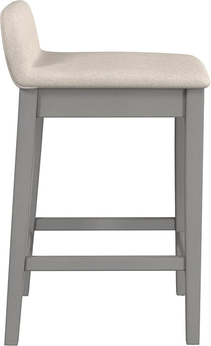 Hillsdale Furniture Maydena Wood Counter Height Stool, Distressed Gray