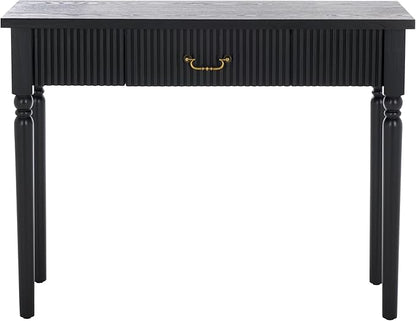 SAFAVIEH Home Collection Hanaka Black 1-Drawer Console Table