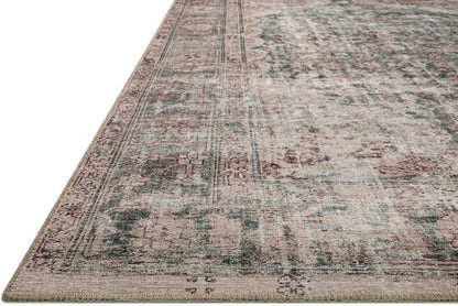 Loloi Amber Lewis Georgie Collection GER-08 Lagoon/Beige 3'-0" x 12'-0", .19" Pile Height, Runner Rug