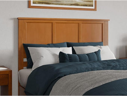 Beachy Beauty Solid Wood Panel Headboard in Light Toffee