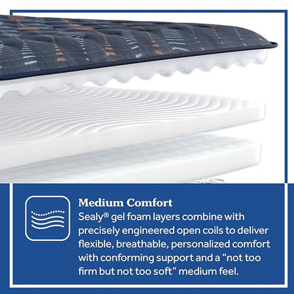 Sealy Warner 12" Medium Tight Top Innerspring Mattress - California King