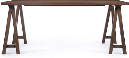 Christopher Knight Home Abraham Mid-Century Modern 7 Piece Dining Set with A-Frame Table, Dark Gray + Walnut