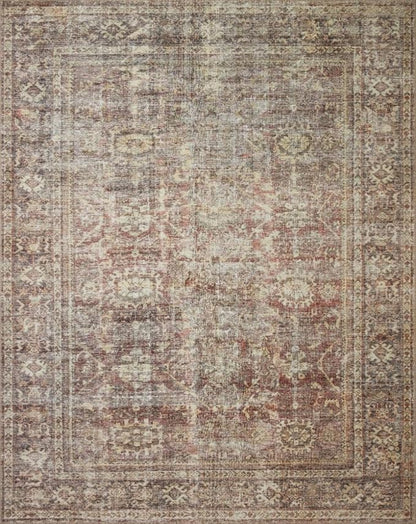 Loloi Amber Lewis Georgie Collection GER-06 Bordeaux/Antique 8'-4" x 11'-6", .19" Pile Height, Area Rug