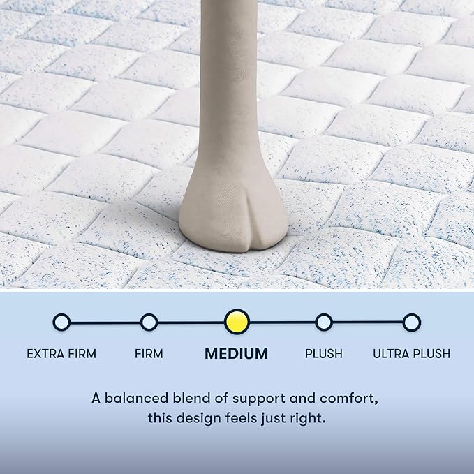 Serta Sleeptrue Medium 12" Queen Hybrid Mattress in a Box, Cooling, Breathable, and Pressure Relieving - 100 Night Trial, CertiPUR-US Certified and 10 Year Limited Warranty