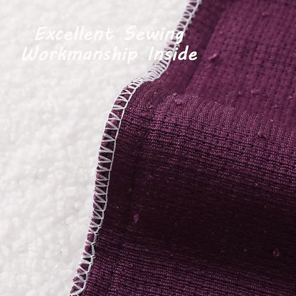 FUTEI Pack of 2 Purple Decorative Throw Pillow Covers 16x16 Inch Soft Cozy Solid Boucle Textured Cushion Case,Modern Home Decor for Couch Bed Living Room