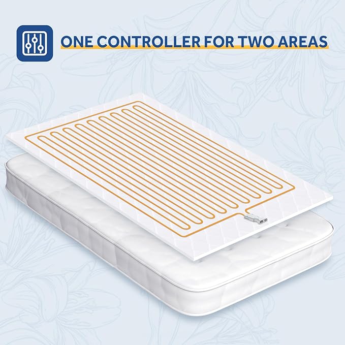 Sealy Heated Mattress Pad Twin Size Single Control for Zone, 9 Heated Settings & 1-9 Hours Auto Shut Off, Luxury Quilted Bed Warmer with ETL Certified, Soft Extra-Cozy Fabric