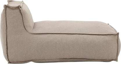 Christopher Knight Home Natty Outdoor Bean Bag Chair, Fabric Bean Bag Chair for Adults and Kids, Indoor/Outdoor Sun Lounger, Patio Lounge Chair, Patio Chaise Lounge, Dark Beige