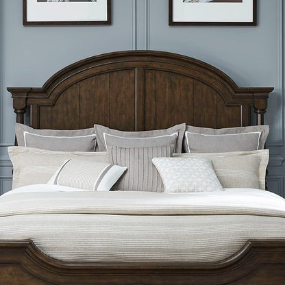 Liberty Furniture Arden Road King Arched Poster Bed Headboard - Satin Cherry