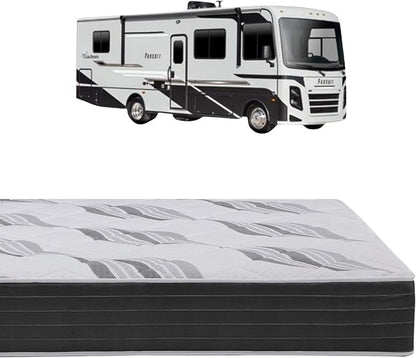 Roam 2.0 RV 12" Hybrid Mattress with Gel Memory Foam, RV King 70x80 Mattress, Luxury Medium Feel Made in USA