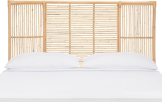 SAFAVIEH Home Collection Falyn Natural Rattan Rectangle Full Size Headboard