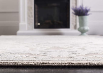 SAFAVIEH Area Rug 3x5 - Reflection Collection - Beige & Cream, Non-Shedding & Easy Cleaning, Ideal for Entryway, Living Room, Bedroom (RFT665A)