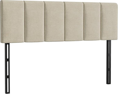 HAOBO Home Upholstered Headboards Foldable Queen/Full Linen Panels with Height Adjustments